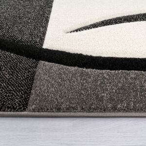 PACO HOME Diamond 665 Teppich - Karo Muster, 80x300cm, Schwarz/Weiß PACO HOME Diamond 665 Teppich - Karo Muster, 80x300cm, Schwarz/Weiß