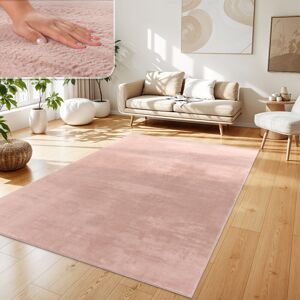 Paco Home - Langfloriges Faux-Fell-Teppich - Rosa - 240x340 cm Paco Home - Langfloriges Faux-Fell-Teppich - Rosa - 240x340 cm