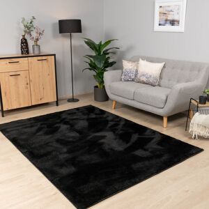 PACO HOME - Tappeto Salotto Pelo Corto - Nero - 100% Polyester - Rug PACO HOME - Tappeto Salotto Pelo Corto - Nero - 100% Polyester - Rug