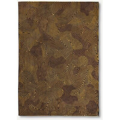 Louis de Poortere Korallen-Design Teppich - 140x200cm - Schwarz Gold Louis de Poortere Korallen-Design Teppich - 140x200cm - Schwarz Gold