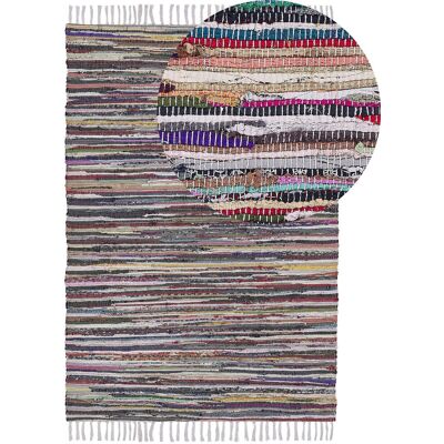 Beliani Hell Multicolour Baumwolle Polyester Teppich - Boho Eklectic Stil Beliani Hell Multicolour Baumwolle Polyester Teppich - Boho Eklectic Stil