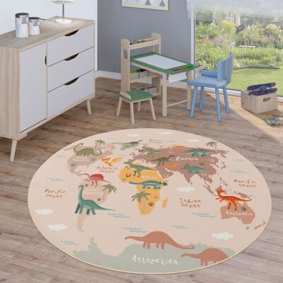 Paco Home - Runde Kinderteppich - 200cm - Robust & Weich Paco Home - Runde Kinderteppich - 200cm - Robust & Weich