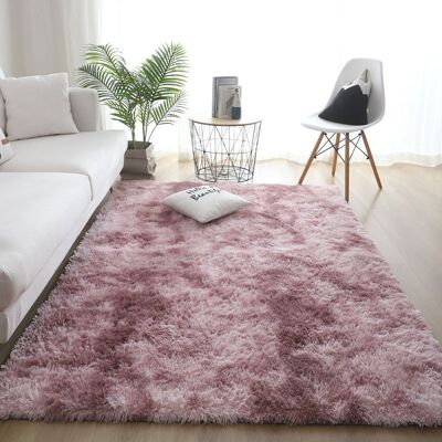 Minkurow Flauschiger Bodenteppich, Kunstpelz, Flauschiger Bereich, Dekorativer Farbverlauf, Bodenmatte Für Schlafzimmer, Wohnzimmer, Esszimmer (pink-lotus-farbe, 60 × 160 Cm) Minkurow Flauschiger Bodenteppich, Kunstpelz, Flauschiger Bereich, Dekorativer Farbverlauf, Bodenmatte Für Schlafzimmer, Wohnzimmer, Esszimmer (pink-lotus-farbe, 60 × 160 Cm)