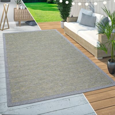 Paco Home In-& Outdoor Teppich Balkon Terrasse Küchenteppich Modernes Bordüren Design Grün 120x160 Cm Paco Home In-& Outdoor Teppich Balkon Terrasse Küchenteppich Modernes Bordüren Design Grün 120x160 Cm