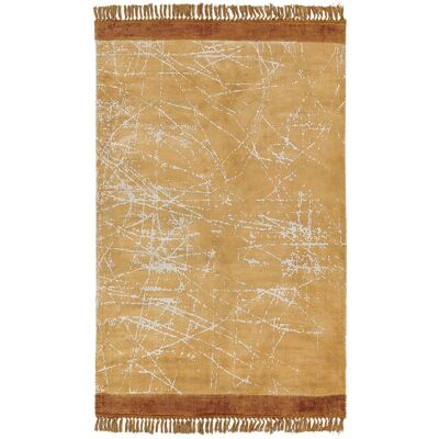 Beliani Orange Viskose Teppich - Modern Glam Stil 160x230 Beliani Orange Viskose Teppich - Modern Glam Stil 160x230