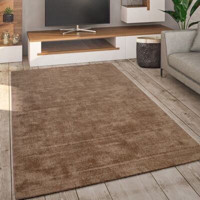 Paco Home Teppich Wohnzimmer Kurzflor Handgewebt Modernes Einfarbiges Muster Weich Beige, 200x300 Cm Paco Home Teppich Wohnzimmer Kurzflor Handgewebt Modernes Einfarbiges Muster Weich Beige, 200x300 Cm
