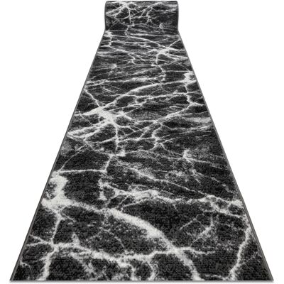 RUGSX Läufer Bcf Morad Marmur Marmor Anthrazit / Schwarz 70 Cm Black 70x970 Cm RUGSX Läufer Bcf Morad Marmur Marmor Anthrazit / Schwarz 70 Cm Black 70x970 Cm