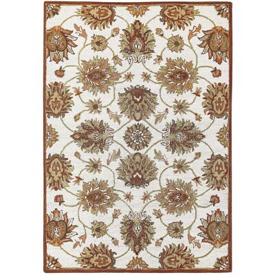 Beliani Woll Teppich 140 x 200 cm Beige und Braun - Teppich Beliani Woll Teppich 140 x 200 cm Beige und Braun - Teppich