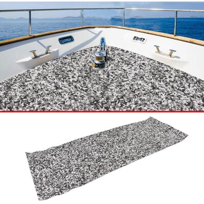 JUTE Yacht-/bootsbodenmatte, Eva-tarnmatte, Tarnmuster, Rutschfeste Matte, 240 X 90 Cm, Schwarz, Grau, Weiß (große Größe) JUTE Yacht-/bootsbodenmatte, Eva-tarnmatte, Tarnmuster, Rutschfeste Matte, 240 X 90 Cm, Schwarz, Grau, Weiß (große Größe)