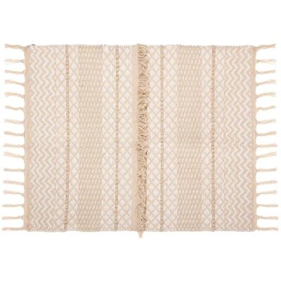 ATMOSPHERA Teppich Sabbia Baumwolle 60x90cm - Randbereich ATMOSPHERA Teppich Sabbia Baumwolle 60x90cm - Randbereich
