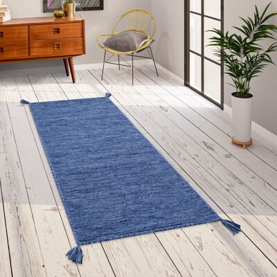 Paco Home Teppich Wohnzimmer Modern Einfarbig Mit Fransen Baumwolle Webteppich In Blau 60x110 Cm Paco Home Teppich Wohnzimmer Modern Einfarbig Mit Fransen Baumwolle Webteppich In Blau 60x110 Cm