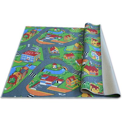 LITTLE VILLAGE Mehrfarbiger Teppich - 100x400 cm - Läufer LITTLE VILLAGE Mehrfarbiger Teppich - 100x400 cm - Läufer