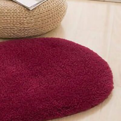 HEAT Ovale, Rutschfeste Fußmatte, Feuchtigkeitsabsorbierende Matte Für Den Innenbereich, Weich Und Komfortabel, Für Badezimmer, Küche Oder Schlafzimmer, Weinrot, 40 X 60 Cm (ovale Form) HEAT Ovale, Rutschfeste Fußmatte, Feuchtigkeitsabsorbierende Matte Für Den Innenbereich, Weich Und Komfortabel, Für Badezimmer, Küche Oder Schlafzimmer, Weinrot, 40 X 60 Cm (ovale Form)