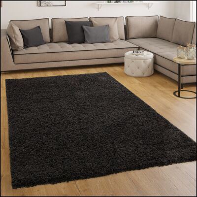 Paco Home Shaggy Hochflor Langflor Teppich Sky Einfarbig In Schwarz Ø 80 Cm Rund Paco Home Shaggy Hochflor Langflor Teppich Sky Einfarbig In Schwarz Ø 80 Cm Rund