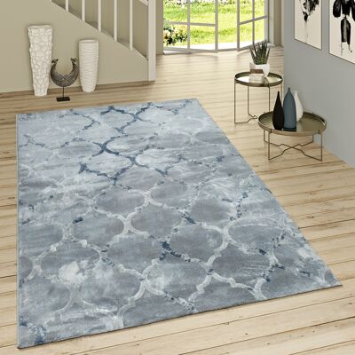 PACO HOME - Kurzflor Teppich Marokkanisches Muster Grau 60x100cm PACO HOME - Kurzflor Teppich Marokkanisches Muster Grau 60x100cm