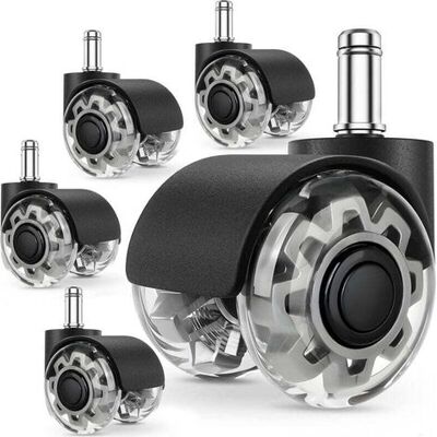OEM Set Mit 5 Bürostuhlrollen, 11 X 22 Mm Bürostuhlrolle, 360-grad-drehung Ohne Kratzer, Für Harte Böden, Parkett, Teppich, Laminat, Keine Bodenschutzmatte Erforderlich. OEM Set Mit 5 Bürostuhlrollen, 11 X 22 Mm Bürostuhlrolle, 360-grad-drehung Ohne Kratzer, Für Harte Böden, Parkett, Teppich, Laminat, Keine Bodenschutzmatte Erforderlich.