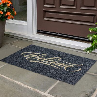JUTE Fußmatte Aus Polyesterfaser, Rutschfeste Outdoor-matte Für Innen- Und Außeneingänge JUTE Fußmatte Aus Polyesterfaser, Rutschfeste Outdoor-matte Für Innen- Und Außeneingänge