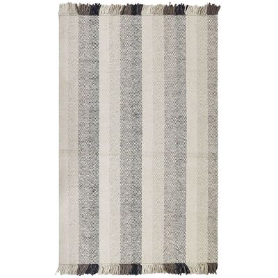 Beliani Woll-Teppich Off-White - Rechteckig 160x230cm - Modernes Design Beliani Woll-Teppich Off-White - Rechteckig 160x230cm - Modernes Design