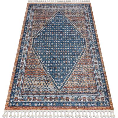 BELLE Marineblau / Beigefarbene Teppich - Klassischer & Moderner Läufer BELLE Marineblau / Beigefarbene Teppich - Klassischer & Moderner Läufer