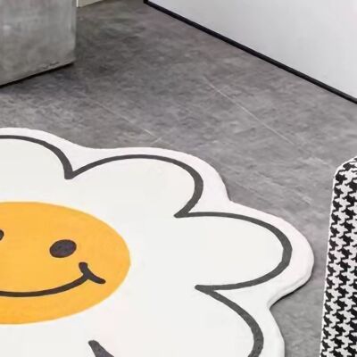 JUTE Amazon-grenzüberschreitende, Saugfähige Fußmatte, Hübscher Blumenteppich, Fußmatte Für Zuhause, Stuhlmatte, Rutschfeste Eingangsmatte Für Schlafzimmer 001, Durchmesser 60 Cm JUTE Amazon-grenzüberschreitende, Saugfähige Fußmatte, Hübscher Blumenteppich, Fußmatte Für Zuhause, Stuhlmatte, Rutschfeste Eingangsmatte Für Schlafzimmer 001, Durchmesser 60 Cm