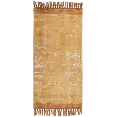 Beliani Orange Viscose Teppich - Moderner Stil 80x150cm Beliani Orange Viscose Teppich - Moderner Stil 80x150cm