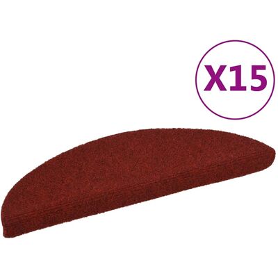 Vidaxl - Stufenmatten Selbstklebend 15 Stk. 56x17x3 Cm Bordeauxrot Halbrund Vidaxl - Stufenmatten Selbstklebend 15 Stk. 56x17x3 Cm Bordeauxrot Halbrund