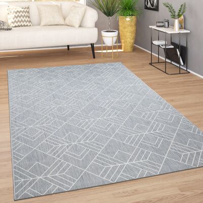Paco Home In-& Outdoor Teppich Küchenteppich Balkon Modern Skandi Rauten Muster Grau 60x110 Cm Paco Home In-& Outdoor Teppich Küchenteppich Balkon Modern Skandi Rauten Muster Grau 60x110 Cm
