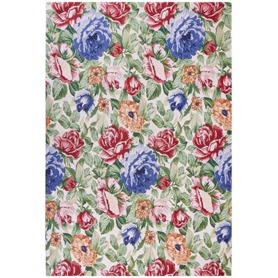 Beliani Teppich Mehrfarbig Baumwolle 200 x 300 cm Blumenmuster - Teppich Beliani Teppich Mehrfarbig Baumwolle 200 x 300 cm Blumenmuster - Teppich