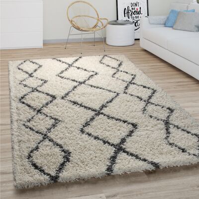 Paco Home - Große Shaggy-Teppich - Skandinavischer Boho-Stil - 120cm Paco Home - Große Shaggy-Teppich - Skandinavischer Boho-Stil - 120cm