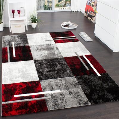 Paco Home Designer Teppich Modern Mit Konturenschnitt Karo Muster Grau Schwarz Rot 300x400 Cm Paco Home Designer Teppich Modern Mit Konturenschnitt Karo Muster Grau Schwarz Rot 300x400 Cm