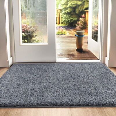 OEM Fußmatte, Rutschfeste Barrierematte Für Den Innen- Und Außenbereich, Super Saugfähige Eingangsmatte, Weiche, Maschinenwaschbare Fußmatte, Grau-blau, 50 X 80 Cm OEM Fußmatte, Rutschfeste Barrierematte Für Den Innen- Und Außenbereich, Super Saugfähige Eingangsmatte, Weiche, Maschinenwaschbare Fußmatte, Grau-blau, 50 X 80 Cm
