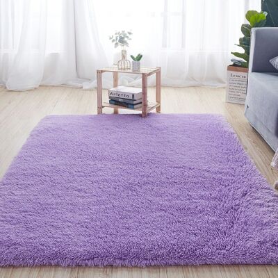 HEAT Lila Teppich, 2,62 X 3,94 Fuß, Polyesterfaser, Schlafzimmer-fußmatte, Heimdekorationsteppich HEAT Lila Teppich, 2,62 X 3,94 Fuß, Polyesterfaser, Schlafzimmer-fußmatte, Heimdekorationsteppich
