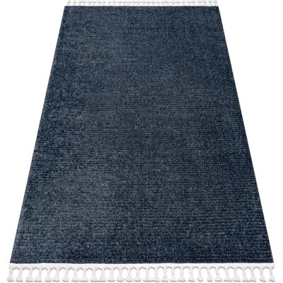 RUGSX Teppich Sevilla Pc00b Streifen Blau Franse Berber Marokkanisch Shaggy Blue 120x170 Cm RUGSX Teppich Sevilla Pc00b Streifen Blau Franse Berber Marokkanisch Shaggy Blue 120x170 Cm