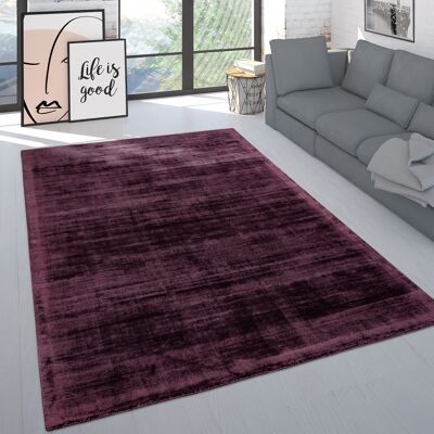 Paco Home Teppich Wohnzimmer Kurzflor Modern Einfarbig Schlichtes Muster Handgefertigt Lila 80x150 Cm Paco Home Teppich Wohnzimmer Kurzflor Modern Einfarbig Schlichtes Muster Handgefertigt Lila 80x150 Cm
