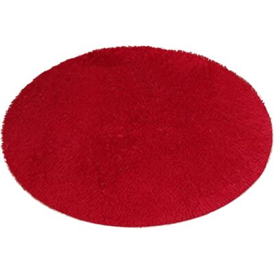 JUTE Runder Indoor-teppich, Weicher Teppich Für Wohnzimmer-sofakissen, 40 X 40 Cm, Leuchtend Rot. JUTE Runder Indoor-teppich, Weicher Teppich Für Wohnzimmer-sofakissen, 40 X 40 Cm, Leuchtend Rot.