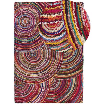 Beliani Teppich 160x230cm Handgefertigt Bunt Baumwolle - Boho Stil - Teppich Beliani Teppich 160x230cm Handgefertigt Bunt Baumwolle - Boho Stil - Teppich