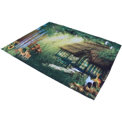 HEAT Wandbehang „verzauberter Wald“ 200 X 150 Cm, Dekorative Fußmatte Für Schlafzimmer, Wohnzimmer, Studentenwohnheim, Partys, Märchenmuster, Weicher Stoff, Wand- Und Bodendekoration HEAT Wandbehang „verzauberter Wald“ 200 X 150 Cm, Dekorative Fußmatte Für Schlafzimmer, Wohnzimmer, Studentenwohnheim, Partys, Märchenmuster, Weicher Stoff, Wand- Und Bodendekoration