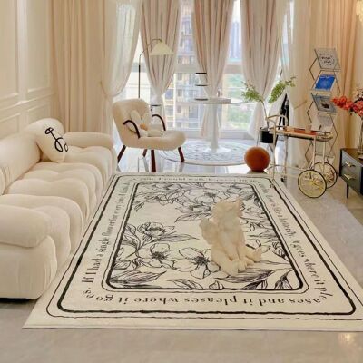HEAT Quadratischer Teppich 120×160 Cm Mit Modernem Und Dezentem Blumenmuster, Ideal Für Wohnzimmer, Schlafzimmer Oder Esszimmer. HEAT Quadratischer Teppich 120×160 Cm Mit Modernem Und Dezentem Blumenmuster, Ideal Für Wohnzimmer, Schlafzimmer Oder Esszimmer.