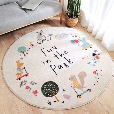 OEM Waschbarer Teppich – Großer Runder, Weicher Schutzteppich – Kinderzimmerteppich – 80 Cm – Ausführung 2 OEM Waschbarer Teppich – Großer Runder, Weicher Schutzteppich – Kinderzimmerteppich – 80 Cm – Ausführung 2