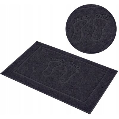 OEM Saugfähige, Dicke Badematte, Graphitfarben, Fußmatte, 100 % Baumwolle, 50 X 70 Cm OEM Saugfähige, Dicke Badematte, Graphitfarben, Fußmatte, 100 % Baumwolle, 50 X 70 Cm