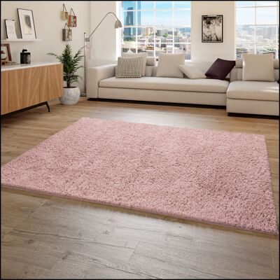 Paco Home Hochflor Teppich Wohnzimmer Shaggy Weich Flokati Modern Einfarbig Rosa 60x100 Cm Paco Home Hochflor Teppich Wohnzimmer Shaggy Weich Flokati Modern Einfarbig Rosa 60x100 Cm