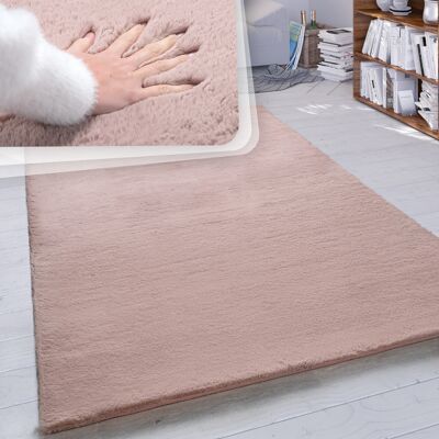 Paco Home - Hochflor Teppich Wohnzimmer Kunstfell Super Soft Einfarbig In Versch. Größen Und Farben Pink, 150x170 Cm Oval Paco Home - Hochflor Teppich Wohnzimmer Kunstfell Super Soft Einfarbig In Versch. Größen Und Farben Pink, 150x170 Cm Oval