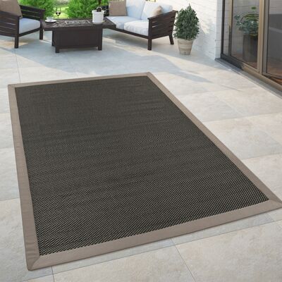 Paco Home In- & Outdoor Teppich Balkon Küchenteppich Sisal Optik Einfarbig Anthrazit Braun 140x200 Cm Paco Home In- & Outdoor Teppich Balkon Küchenteppich Sisal Optik Einfarbig Anthrazit Braun 140x200 Cm
