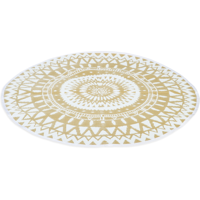 IDMARKET - ROUND - Natural - White - Rug IDMARKET - ROUND - Natural - White - Rug