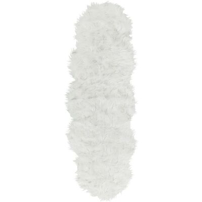 Beliani Weiße Faux Schaffell-Teppich - Teppich Beliani Weiße Faux Schaffell-Teppich - Teppich