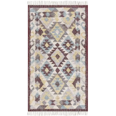 Beliani Jute Teppich - Mehrfarbig - 80x150cm - Rechteckig - Boho Stil Beliani Jute Teppich - Mehrfarbig - 80x150cm - Rechteckig - Boho Stil