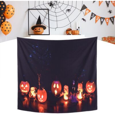 JUTE Halloween-wandteppich, Wanddekoration Für Die Halloween-party, Teppich 230 X 180 Cm JUTE Halloween-wandteppich, Wanddekoration Für Die Halloween-party, Teppich 230 X 180 Cm