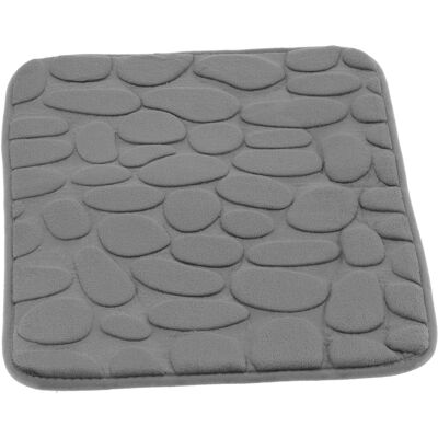 HEAT Kieselförmige Flanell-fußmatte, Weicher Und Saugfähiger Teppich, Rutschfest Für Badezimmer, Küche, Schlafzimmer, Wohnzimmer (grau) HEAT Kieselförmige Flanell-fußmatte, Weicher Und Saugfähiger Teppich, Rutschfest Für Badezimmer, Küche, Schlafzimmer, Wohnzimmer (grau)