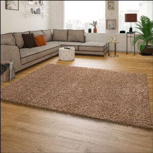 Paco Home - Shaggy Hochflor Langflor Teppich Sky Einfarbig in Beige 60x100 cm