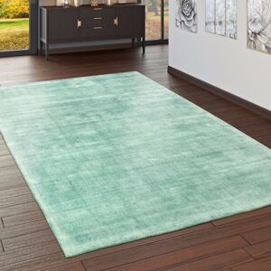 Teppich Handgefertigt Hochwertig 100 % Viskose Vintage Trend Farbe Pastell Grün 80x150 cm - Paco Home